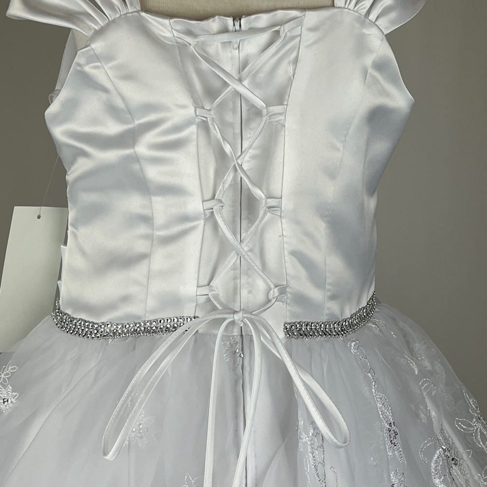 Girls First communion white dress size 7, 8, 10, 12 - Picture 6 of 13